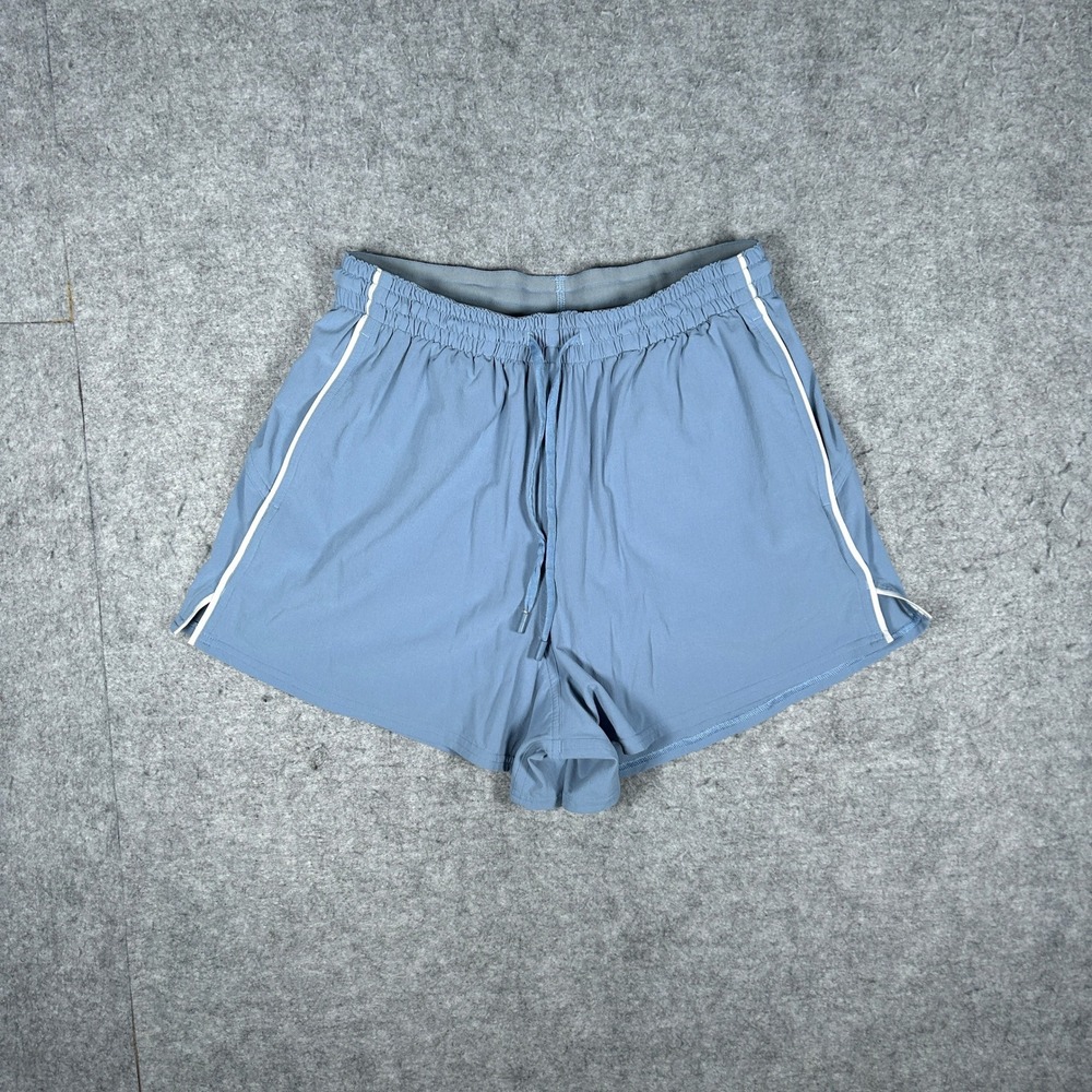 Lululemon shorts Women 4 Blue Find Your Pace Active Gym Running Athletic Yoga